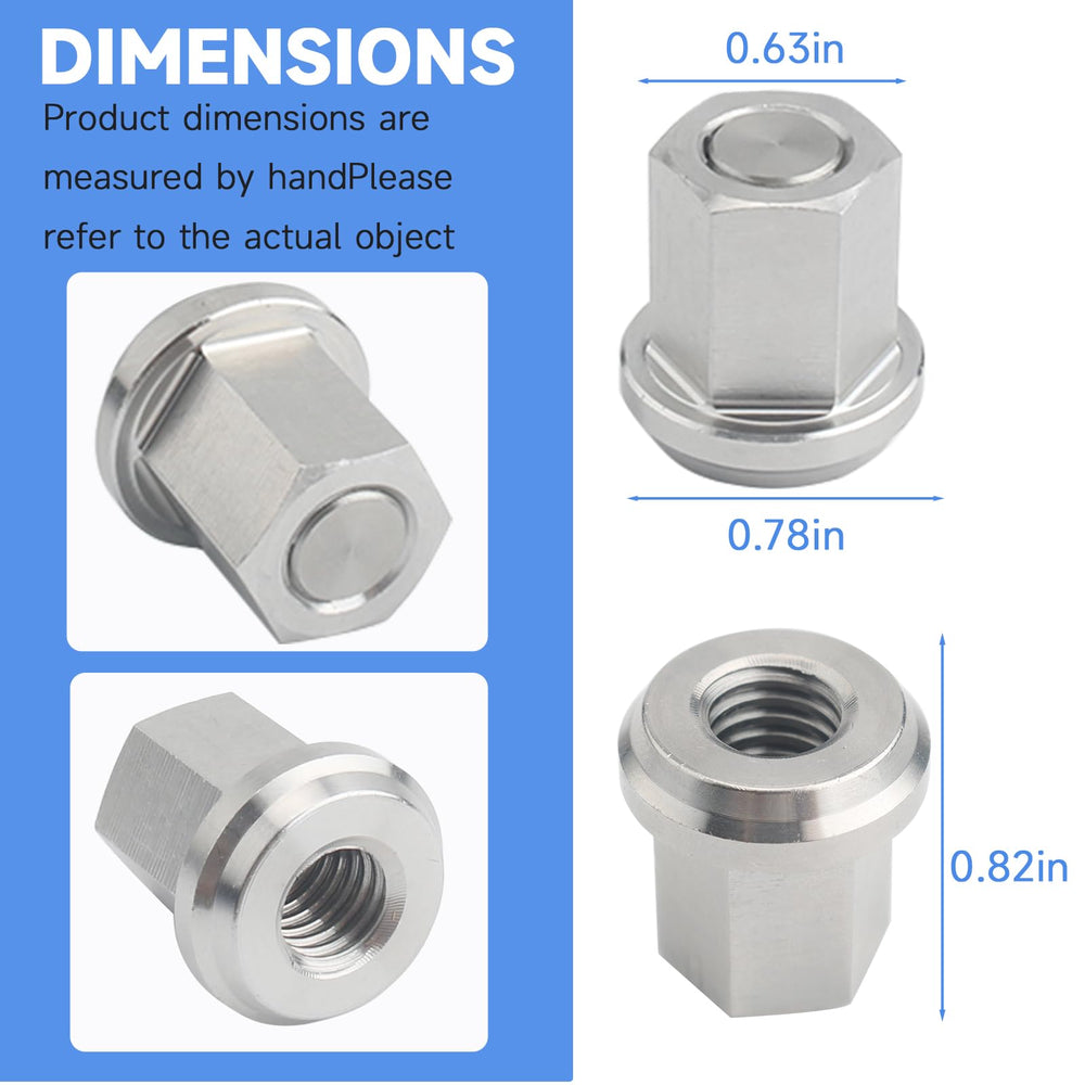 GGTE battery nut for 3/8 inch stud assembly showing secure connection.