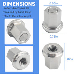 GGTE battery nut for 3/8 inch stud assembly showing secure connection.