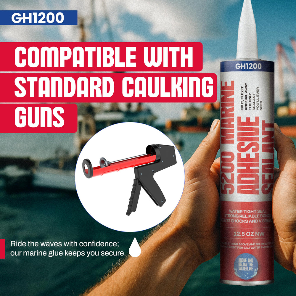 GH1200 5200 flexible sealant tolerates vibrations and movement