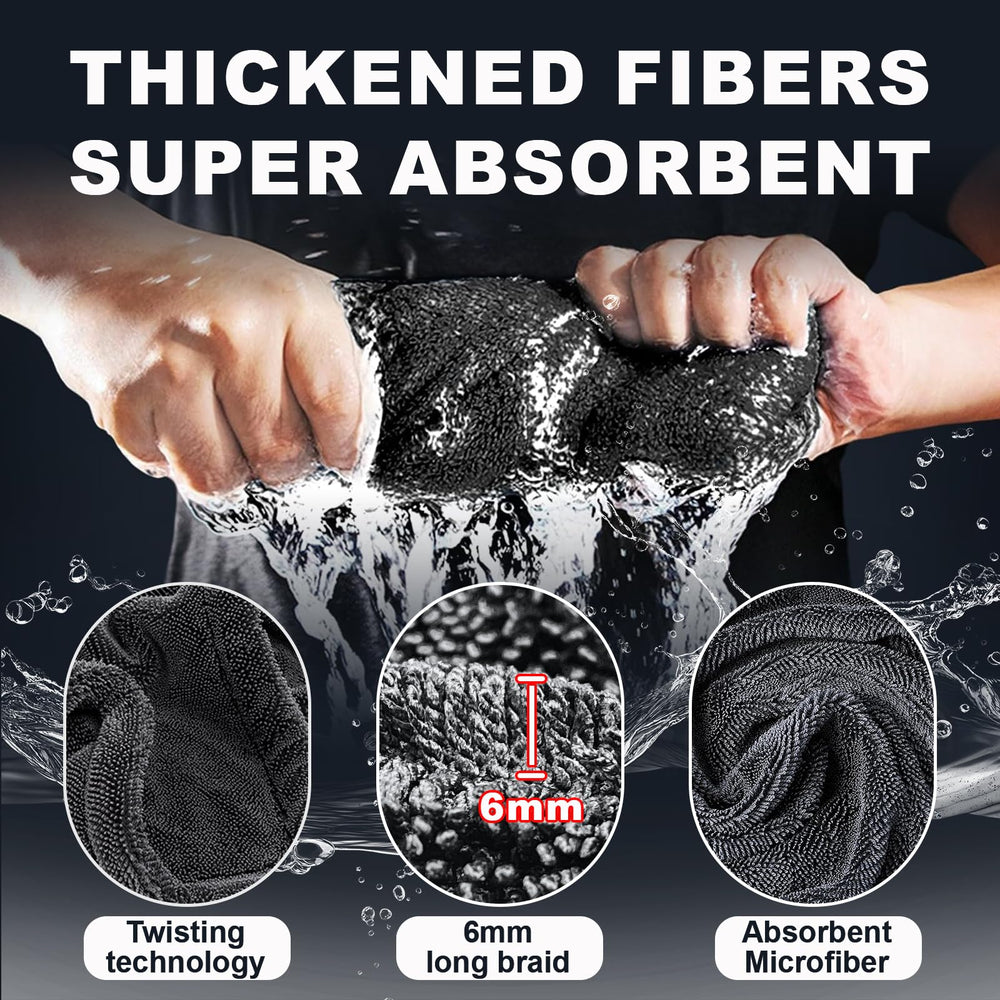 Ghguole 1500gsm microfiber towel densely woven for quick absorption.
