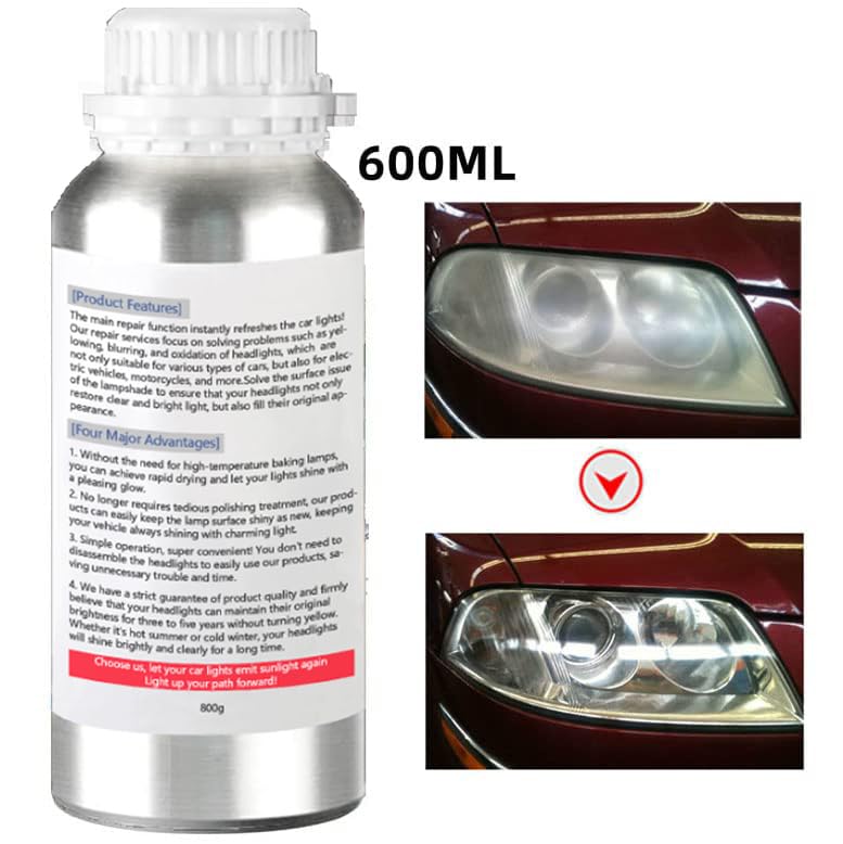 Ghguole detailed application process with steam for safe headlight restoration