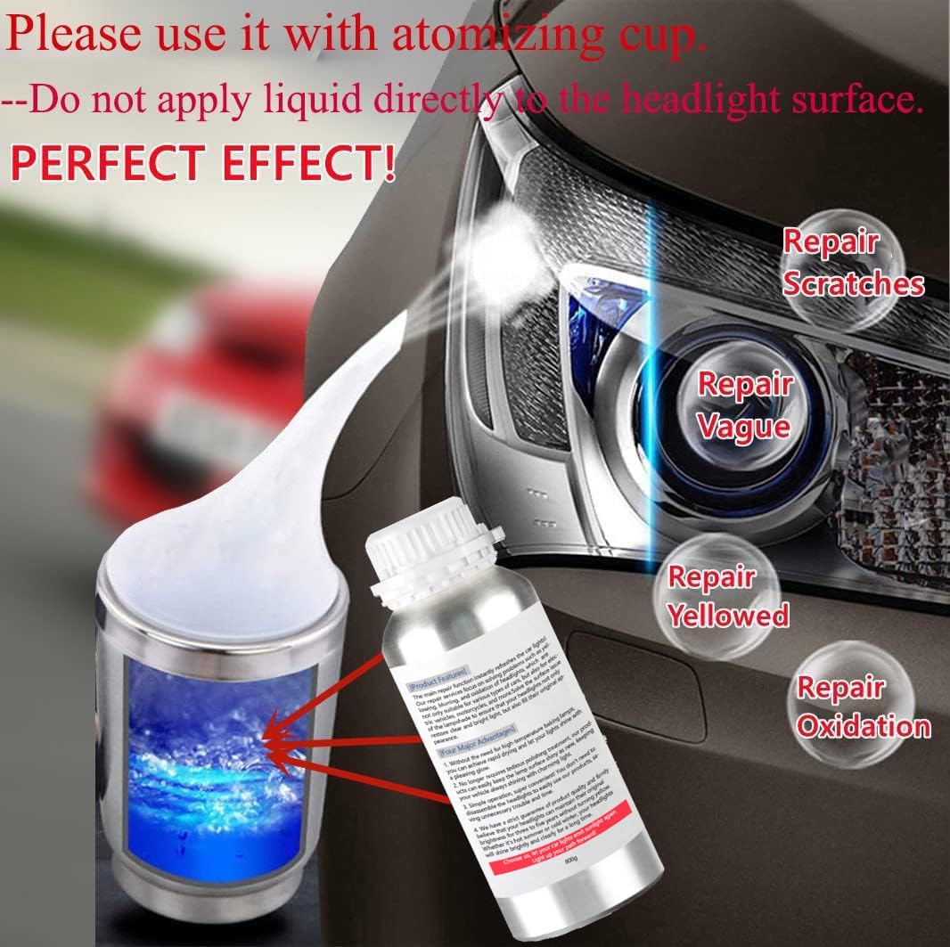 Ghguole headlight after restoration appears clear and bright