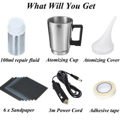 Ghguole headlight vapor renovation kit enables fast, even restoration with UV protection.