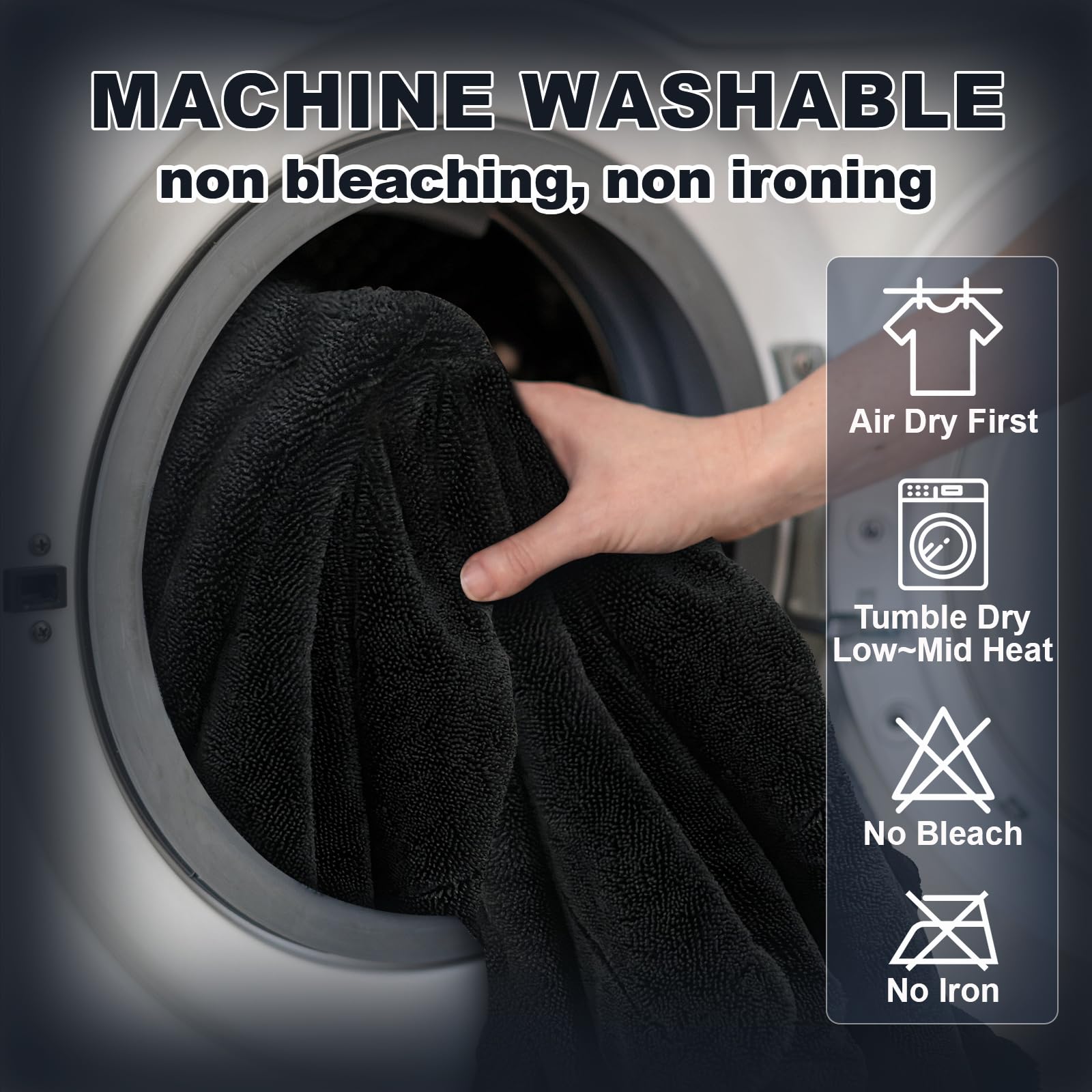 Ghguole storage bag option keeps towels dry and organized.