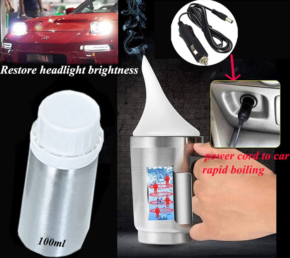 Ghguole UV block coat shields headlights from future yellowing and discoloration.