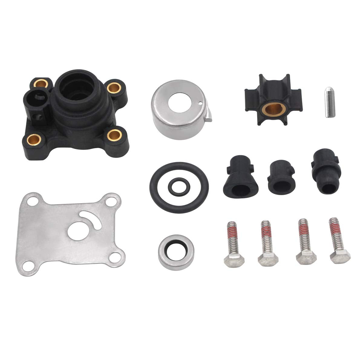 GHmarine 394711 water pump impeller kit housing for Johnson/Evinrude outboards improves seal and fit.