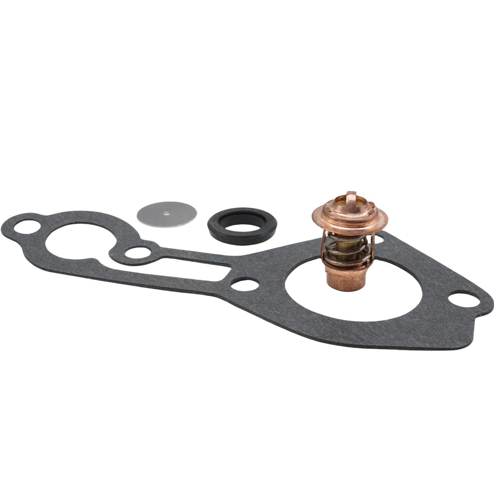Contents include thermostat 14586, seal 62386001, cover gasket 430068, and washer 47533.