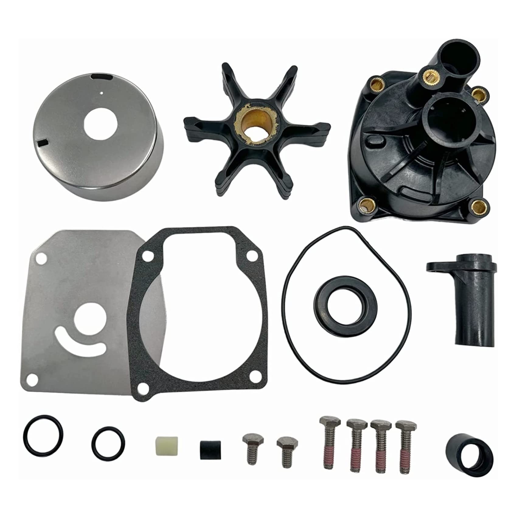 GHmarine compatibility-focused image showing kit parts for 3-cylinder outboards helps confidence.