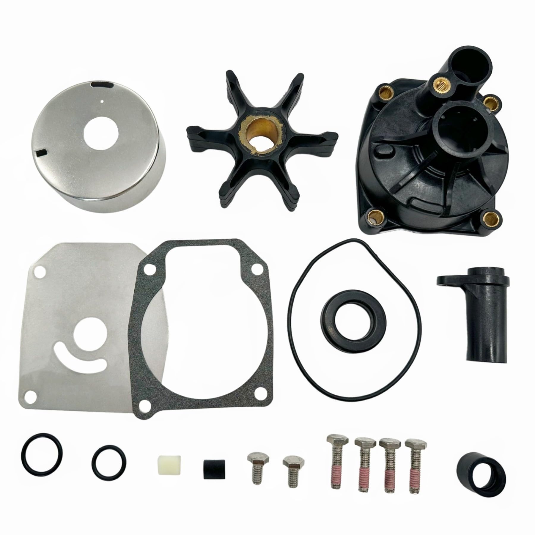 GHmarine water pump rebuild kit housing for Johnson Evinrude engines enhances pump durability and service life.