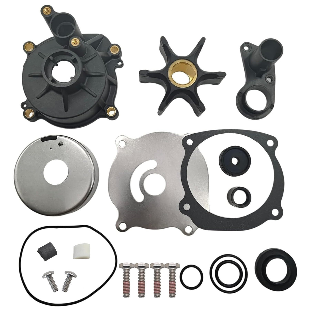 GHmarine water-pump kit housing full set for Johnson/Evinrude engines improves cooling reliability.