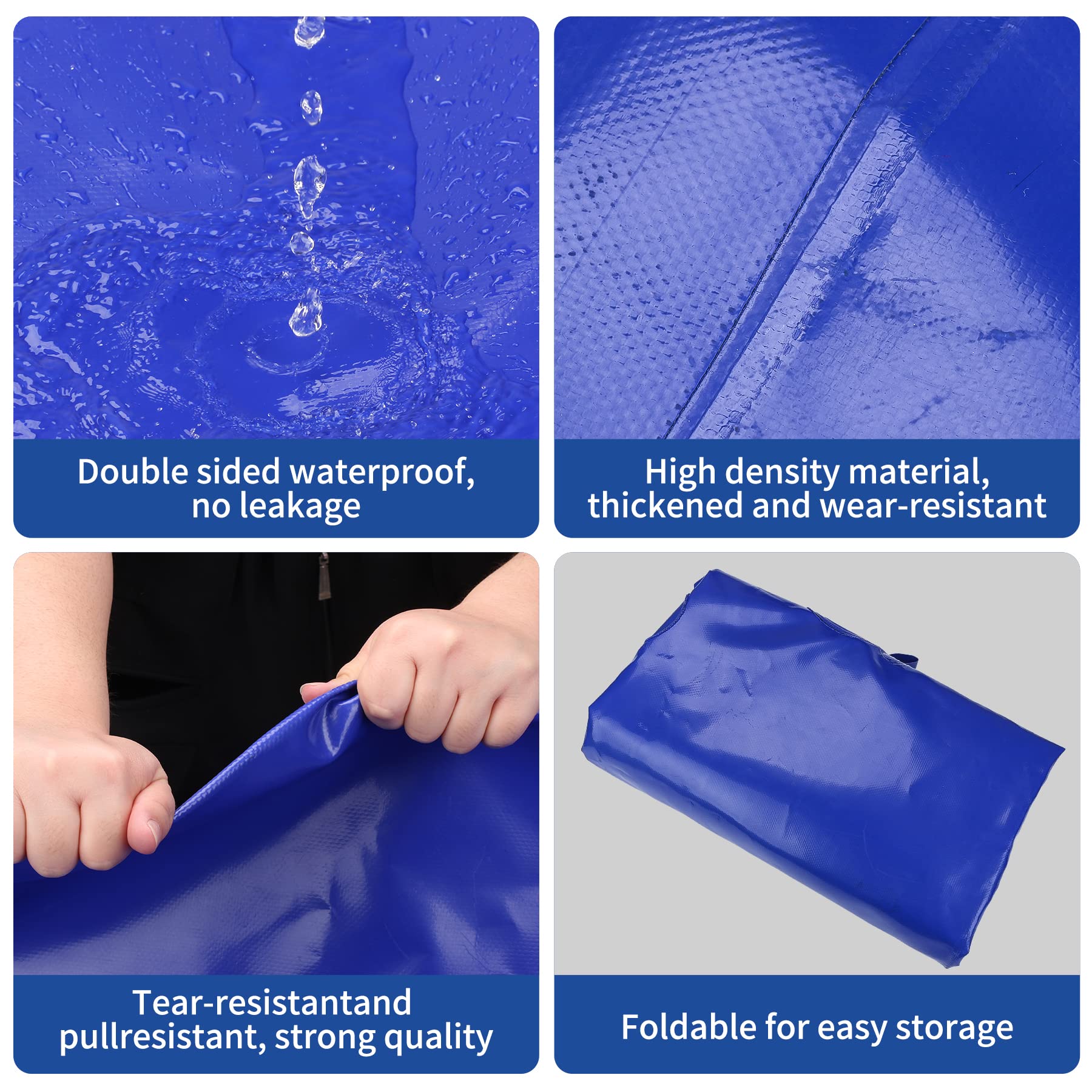 Inlet and outlet details of GHOSOONE 240 L water bladder for flexible filling.