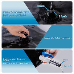 GHOSOONE water bladder pull-rings enable simple handling in outdoor settings.