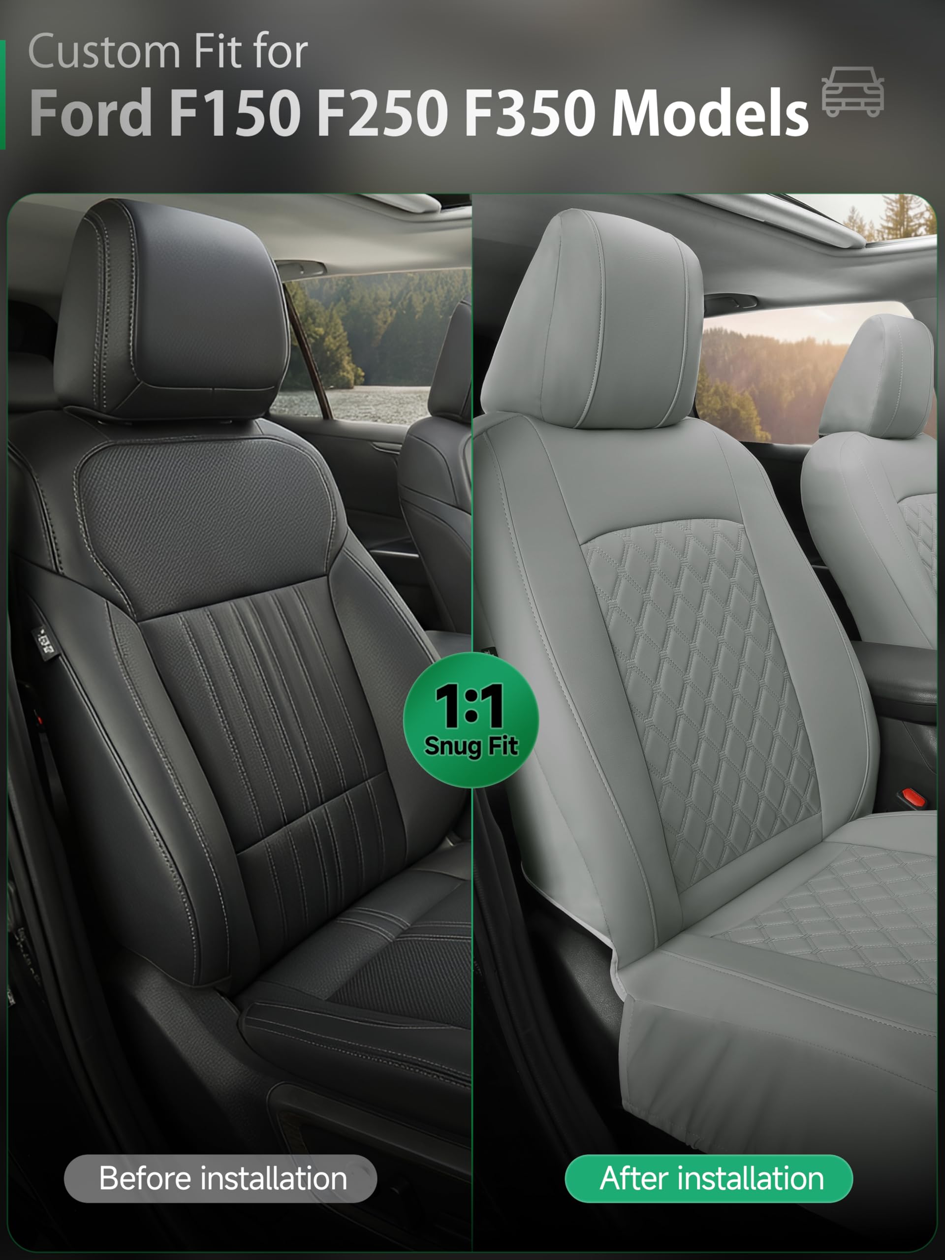 GIANT PANDA back leather protection adds a premium look and easier cleaning.
