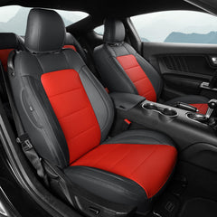 GIANT PANDA Ford Mustang full-set seat covers protect front and rear seats with a snug fit.