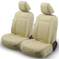 GIANT PANDA beige faux leather front seat cover for Subaru Outback protects seats.