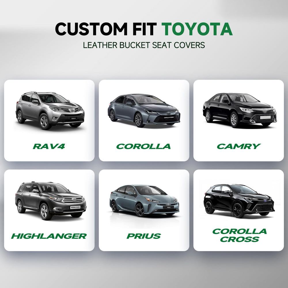 Giant Panda front seat cover on Camry offers quick installation and keeps seats pristine.