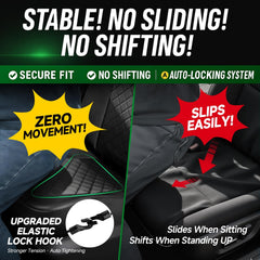 GIANT PANDA front seat cover for Highlander protects against wear and spills.
