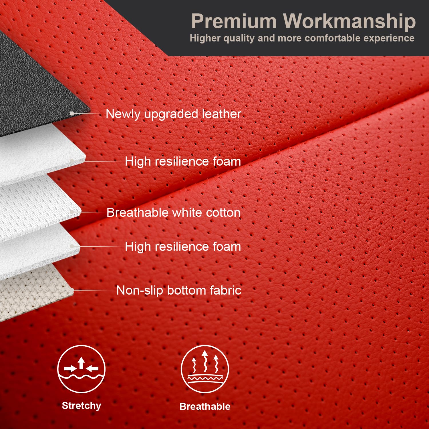 GIANT PANDA pass-through flap with Velcro and buckles enables secure, easy installation.