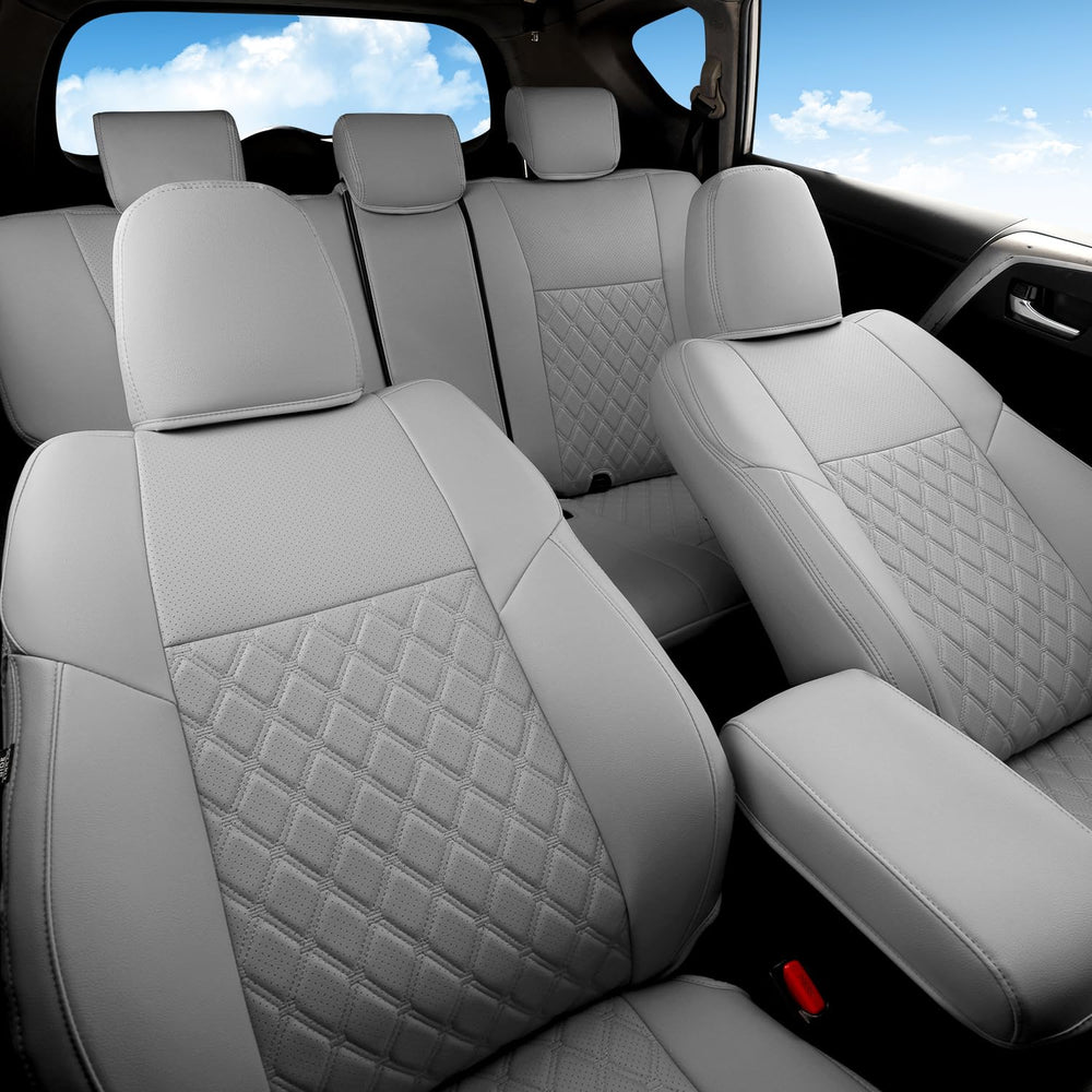 GIANT PANDA Pu leather seat cover is easy to wipe clean