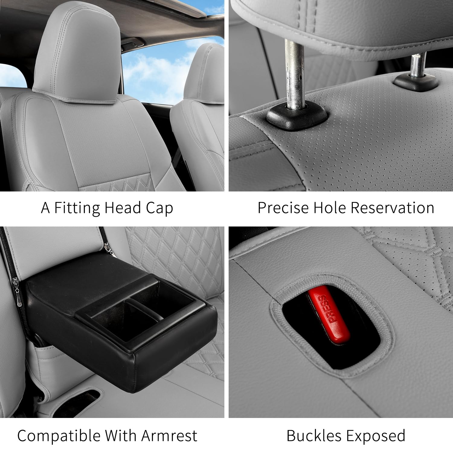 GIANT PANDA Pu leather cover features sturdy buckles and straps for secure fit