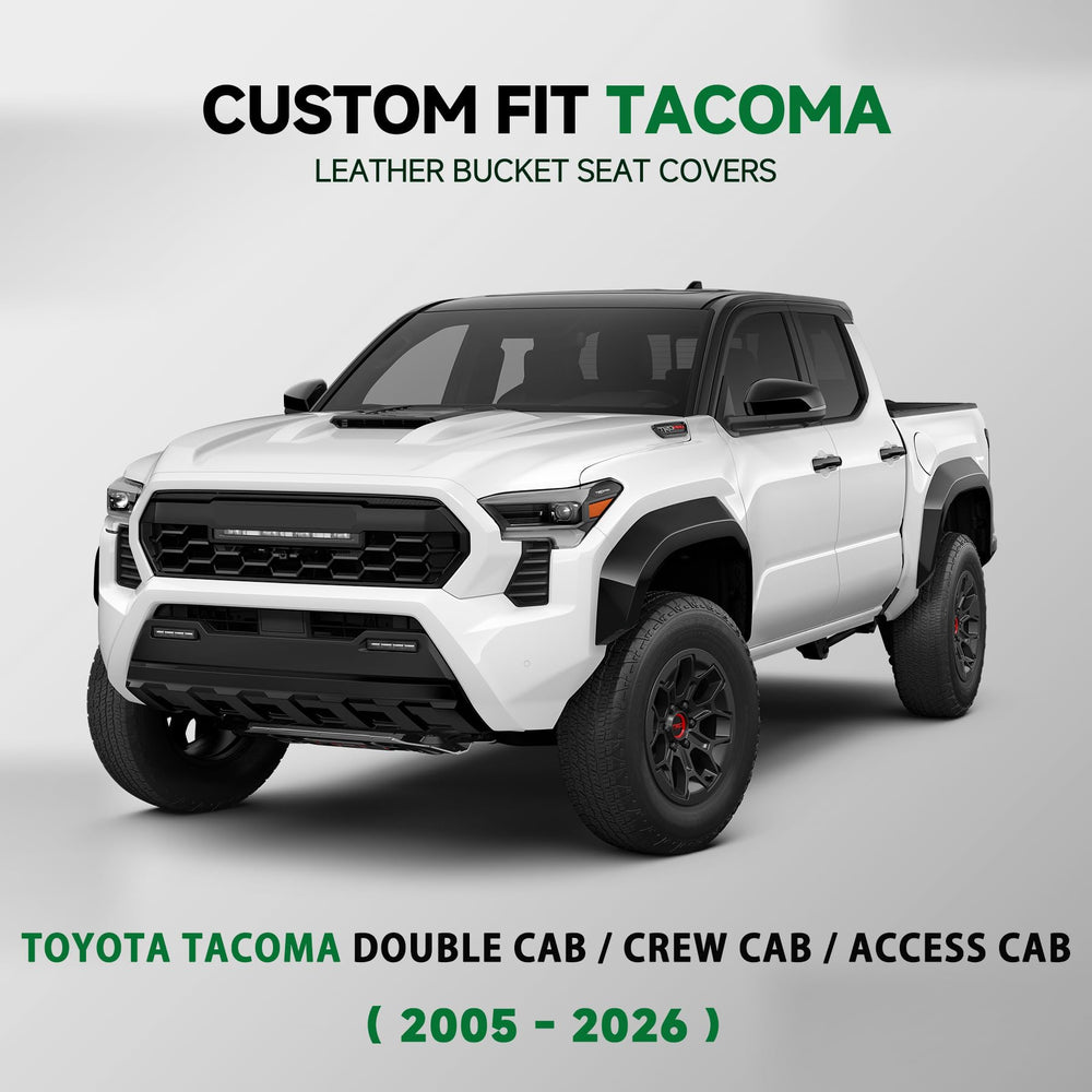 Giant Panda seat cover close-up showing durable faux leather stitching.