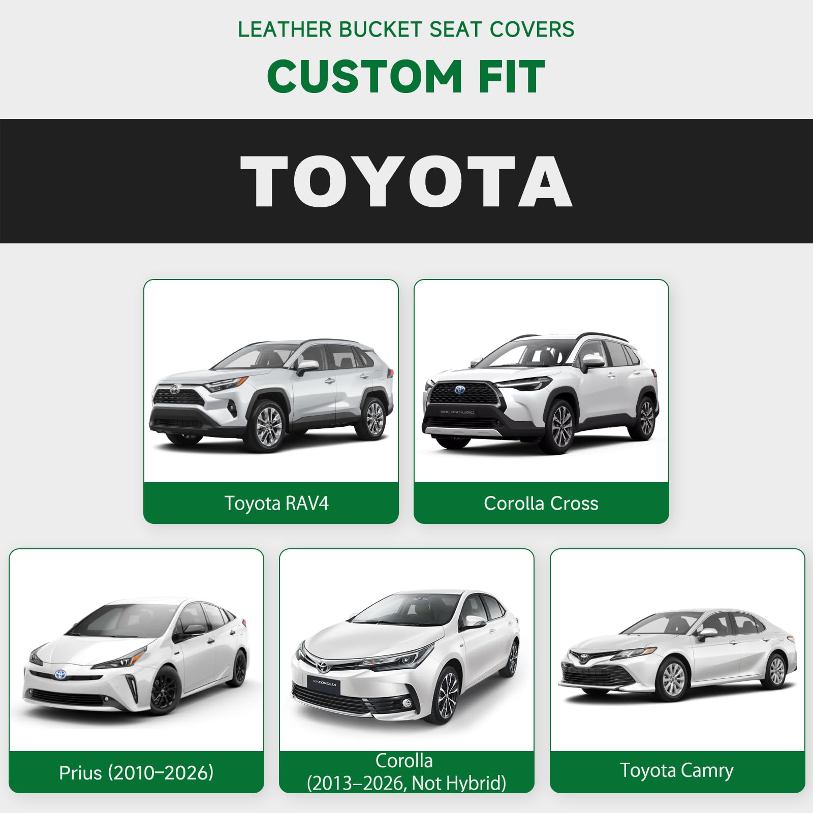 GIANT PANDA front-seat installation featuring classic faux leather finish