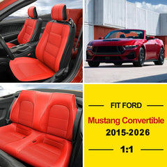 GIANT PANDA faux leather seat covers offer soft touch, waterproof protection, and easy cleaning