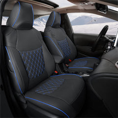 GIANT PANDA front-left seat cover for Toyota Corolla L/LE 2020–2022 with blue accents and protection