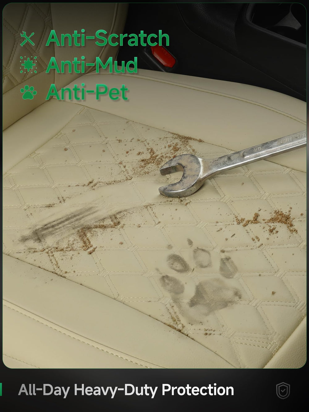 GIANT PANDA side-airbag safe design ensures unobstructed deployment.