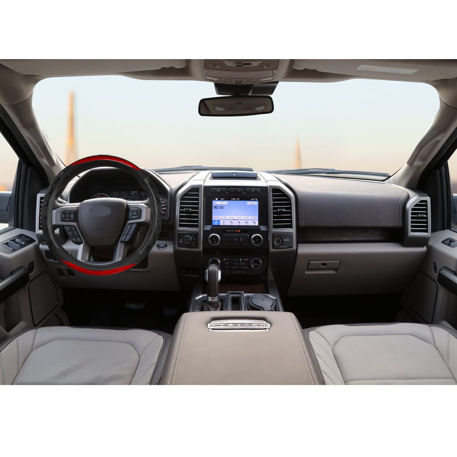 GIANT PANDA 3D honeycomb anti-slip pattern improves steering control.