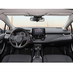 GIANT PANDA black with red trim steering wheel cover complements interior and protects wheel