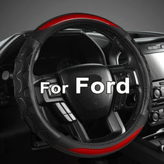 GIANT PANDA steering wheel cover custom-fit Ford F-150 16-inch for secure grip.