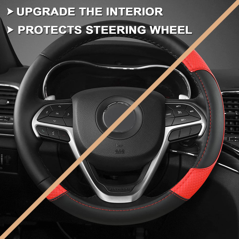 GIANT PANDA installation guide for steering wheel cover—easy step-by-step fitment