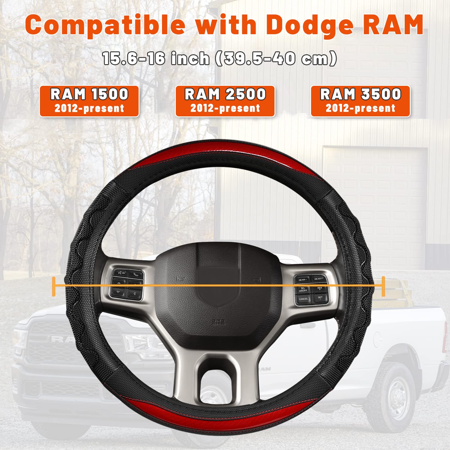 Honeycomb texture and breathable PVC improve comfort during long drives.