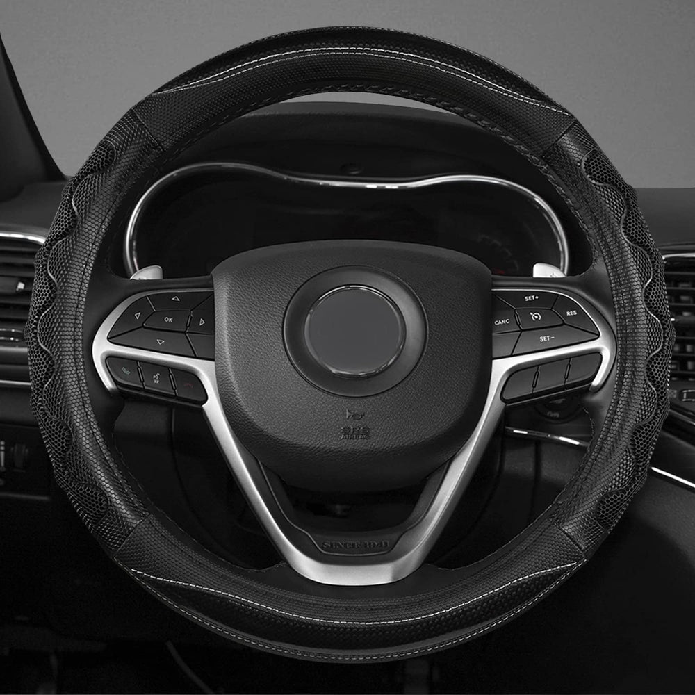 GIANT PANDA steering wheel cover for Grand Cherokee enhances interior look and protection