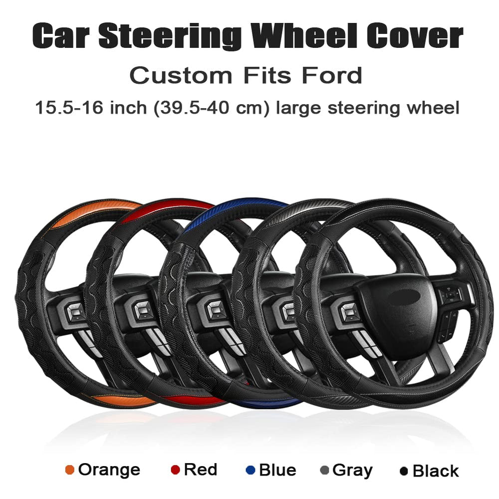 GIANT PANDA red steering wheel cover enhances cabin styling with bold color.