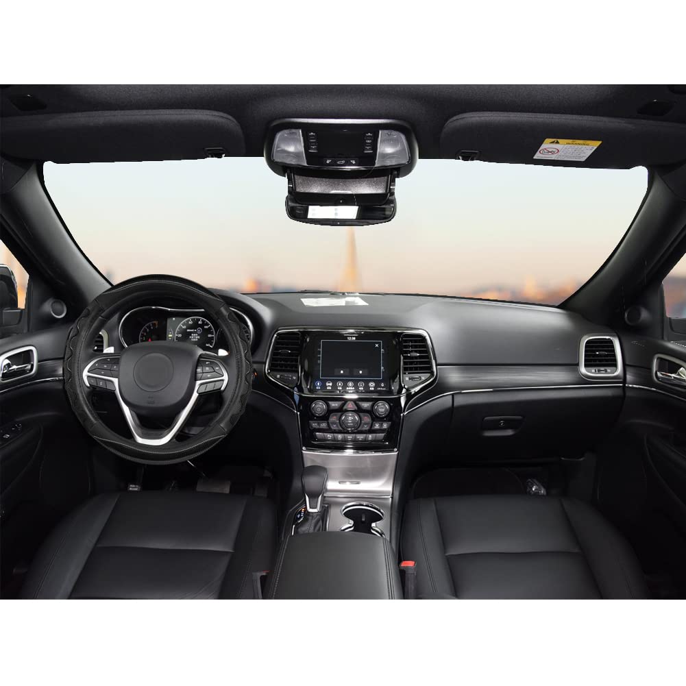 GIANT PANDA microfiber steering wheel cover feels soft and luxurious during drives