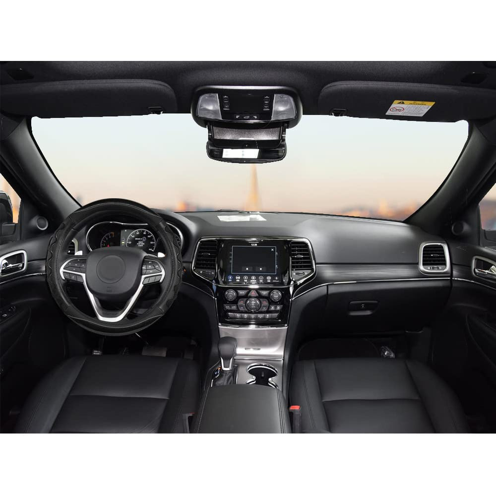 GIANT PANDA microfiber steering wheel cover feels soft and luxurious during drives