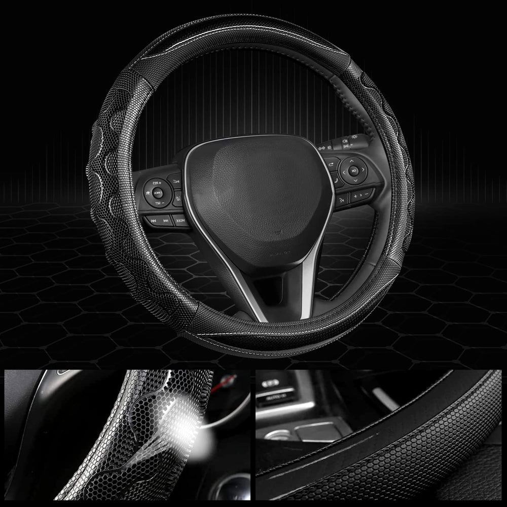 GIANT PANDA steering wheel cover interior decoration example blending with cabin style