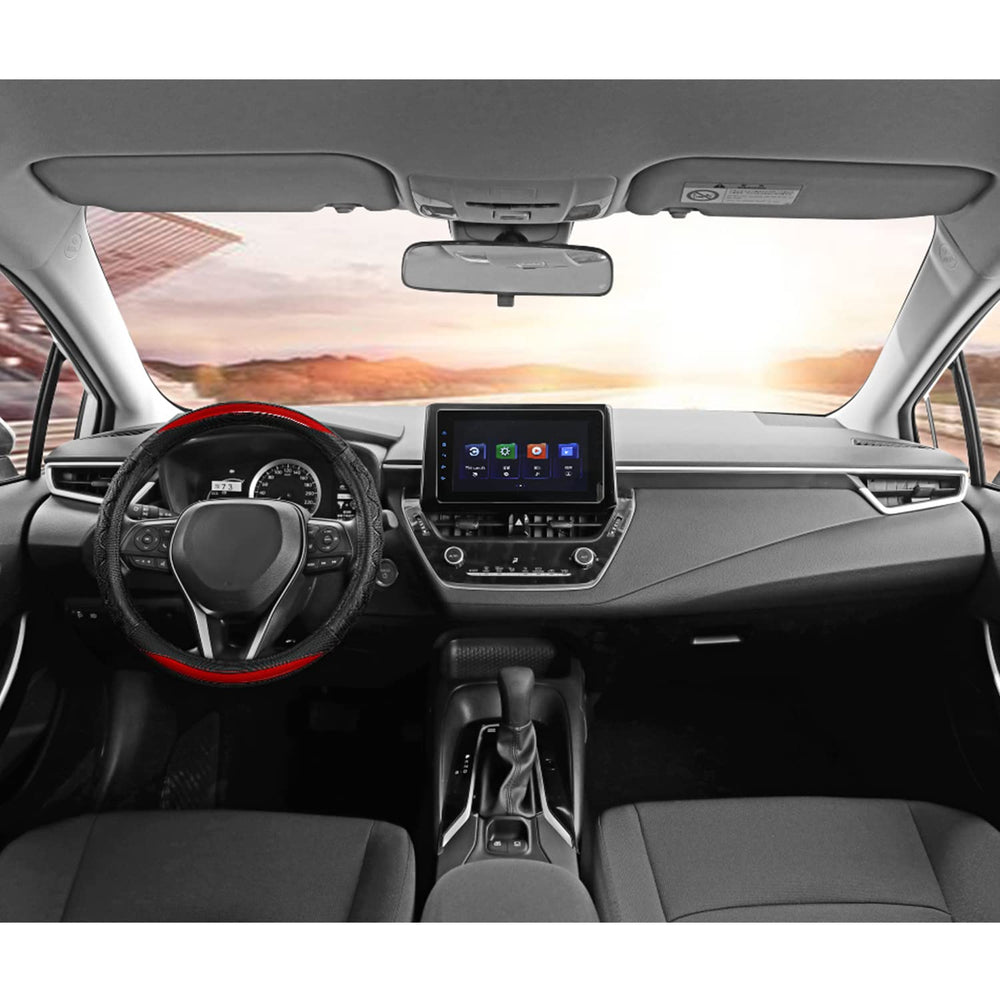 GIANT PANDA breathable PVC leather with honeycomb pores reduces sweat during long drives.