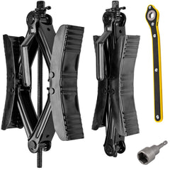 Gickbusus camper wheel chock stabilizer with wrench secures tires during parking