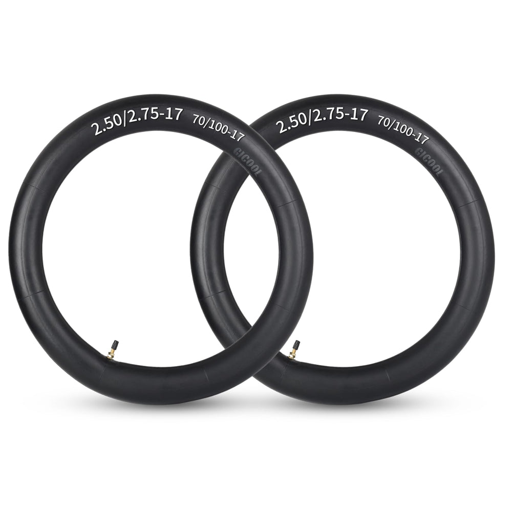GICOOL 2.50/2.75-17 inner tubes with TR4 valve, two-pack ready for installation