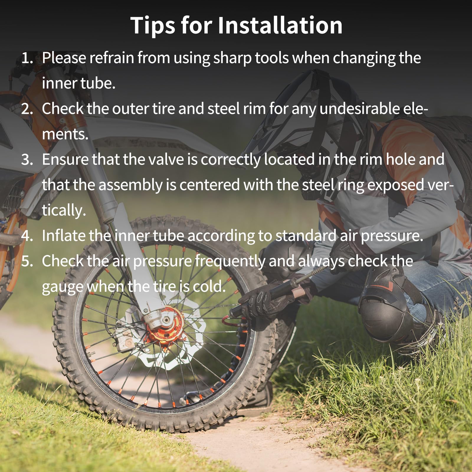 GICOOL Razor MX-compatible inner tube for dependable use