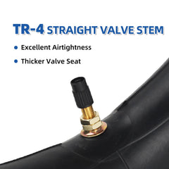 GICOOL inner tube with thick valve-seat TR4 for a sturdy seal