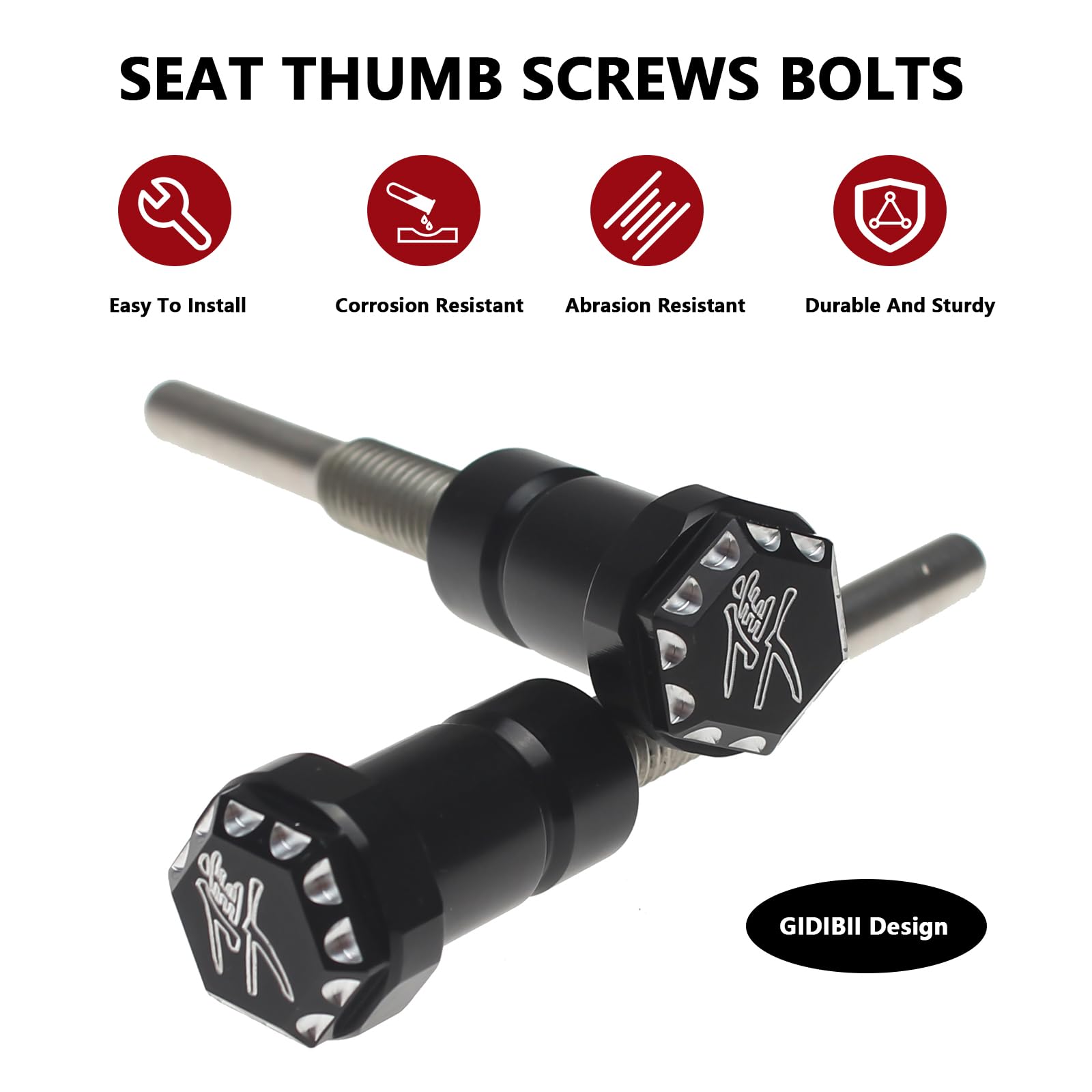 GIDIBII aluminum seat bolt for Hayabusa durability and reliability