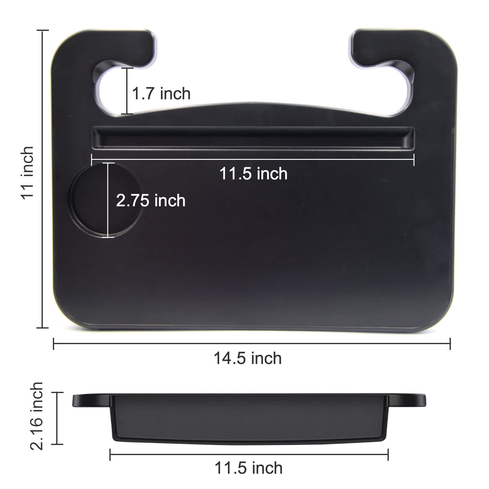 Gihunk steering wheel tray car-seat-gap-filler adds extra storage