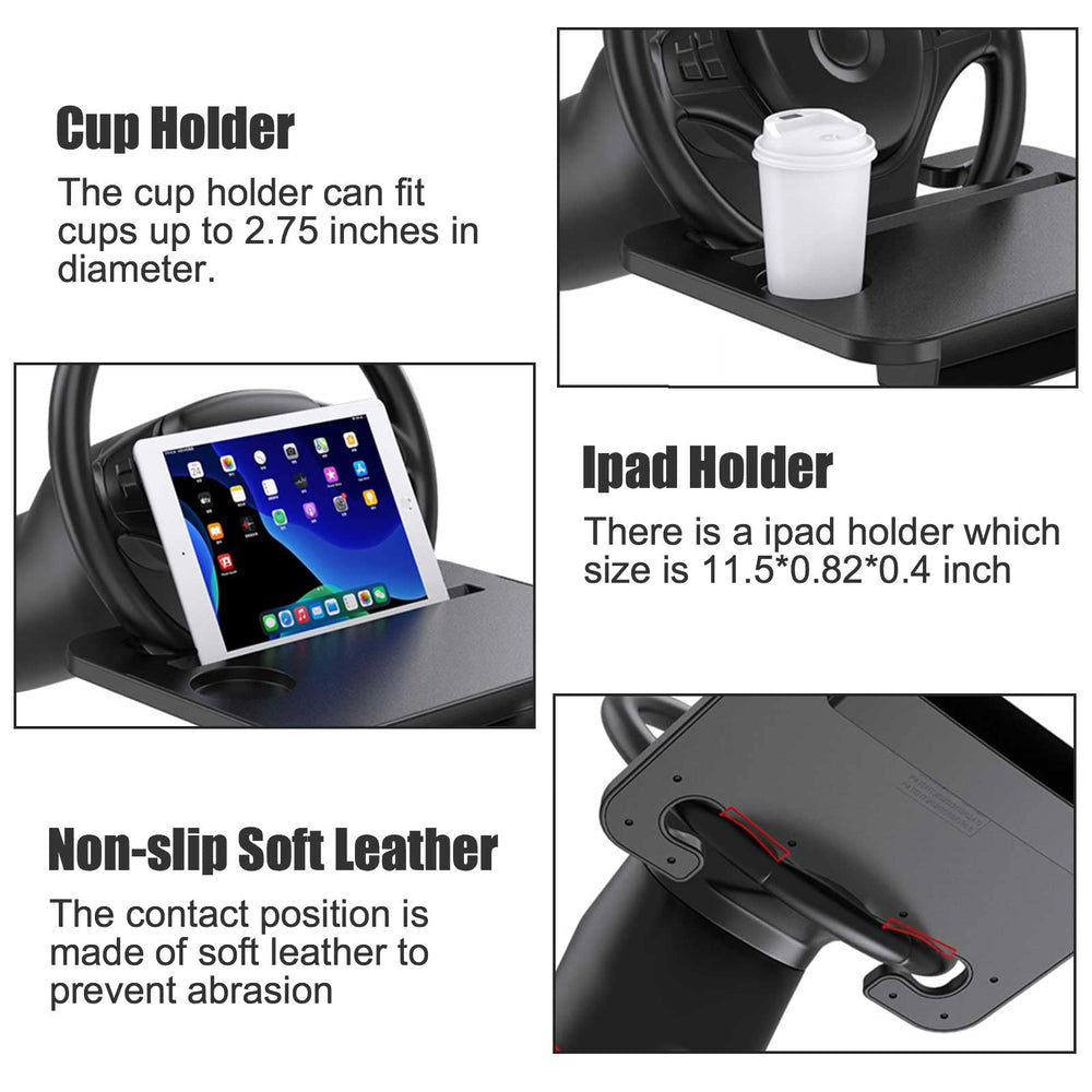 Gihunk steering wheel tray easy install fits most cars