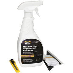 Gila FS600 3-in-1 squeegee reaches tight corners during installation