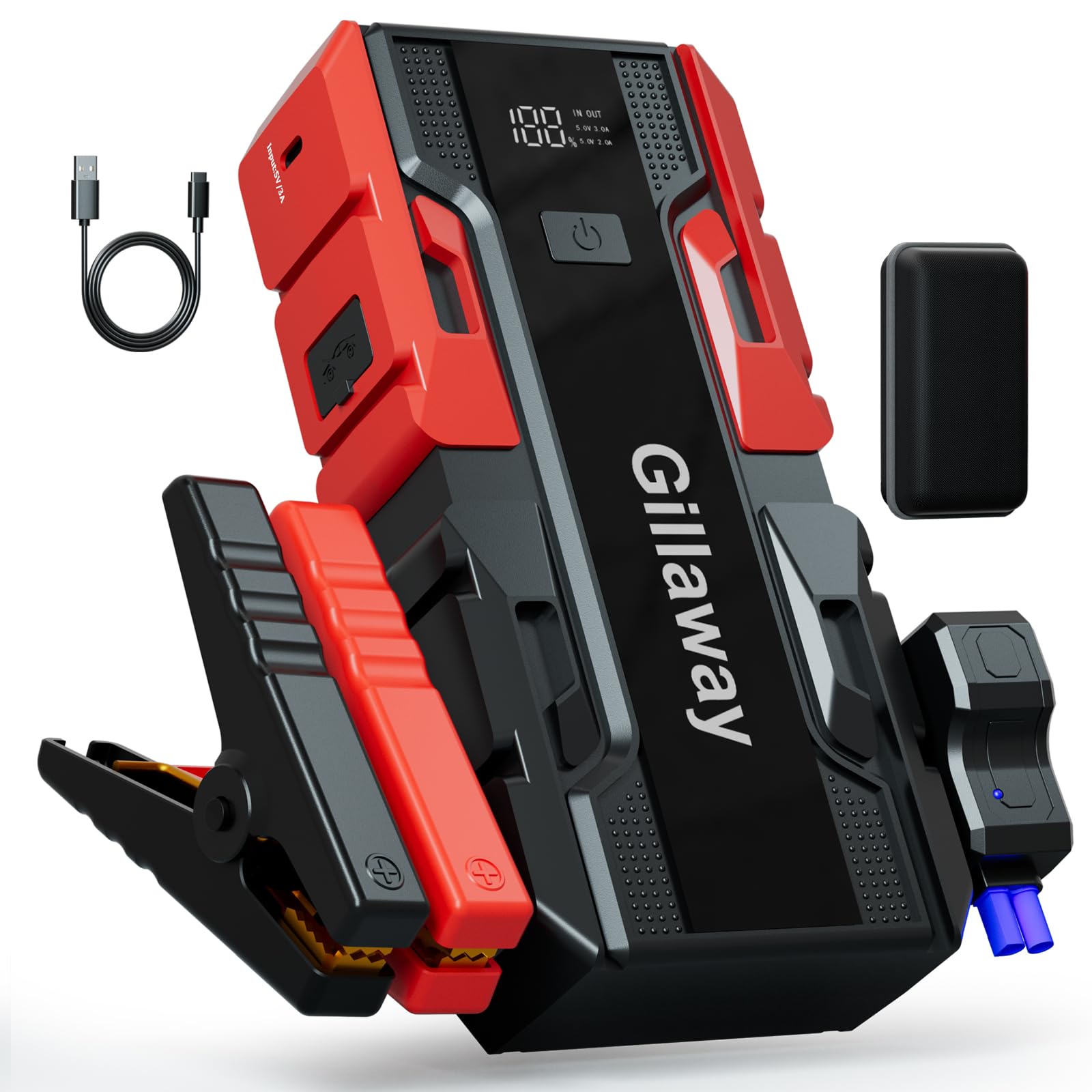 Gillaway 001B jump starter storage case keeps accessories organized
