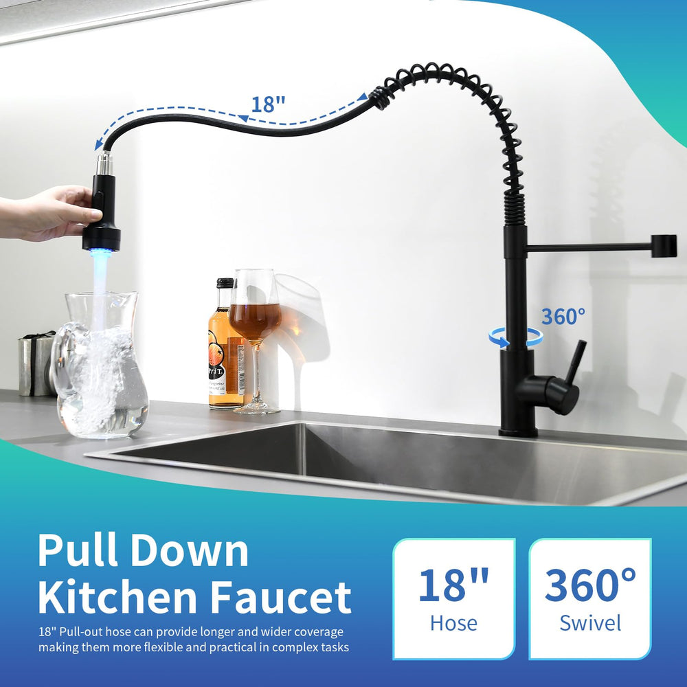 GIMILI faucet height 18.5 inches with 8.3 inch reach